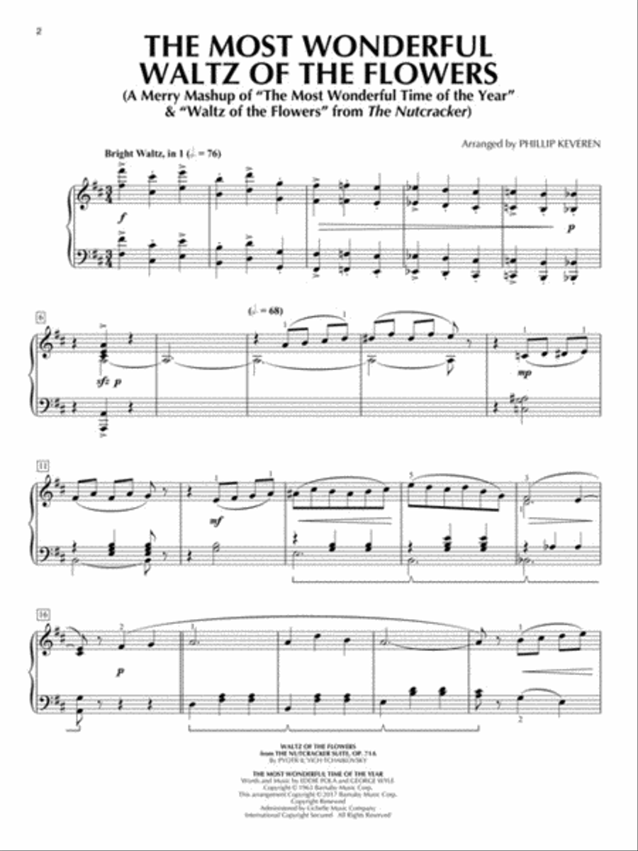 The Most Wonderful Waltz of the Flowers Piano Solo scores gallery preview page 2