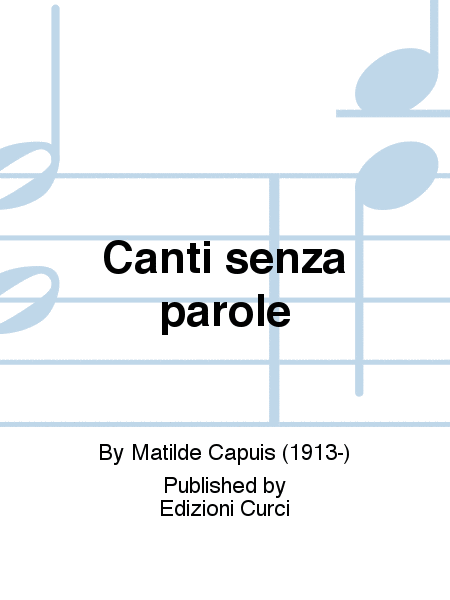 Canti senza parole