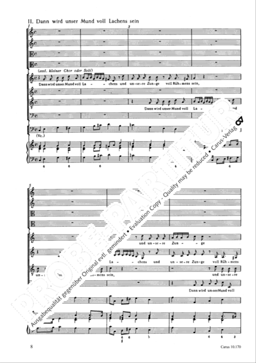 Wenn der Herr die Gefangenen 4-Part scores gallery preview page 9