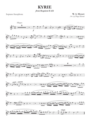 Kyrie from Requiem K. 626 for Saxophone Quartet