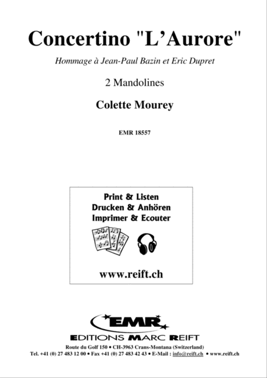 Concertino L' Aurore Mandolin scores gallery preview page 2