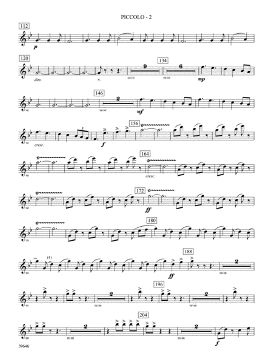 Scarborough Fair: Piccolo Concert Band scores gallery preview page 2