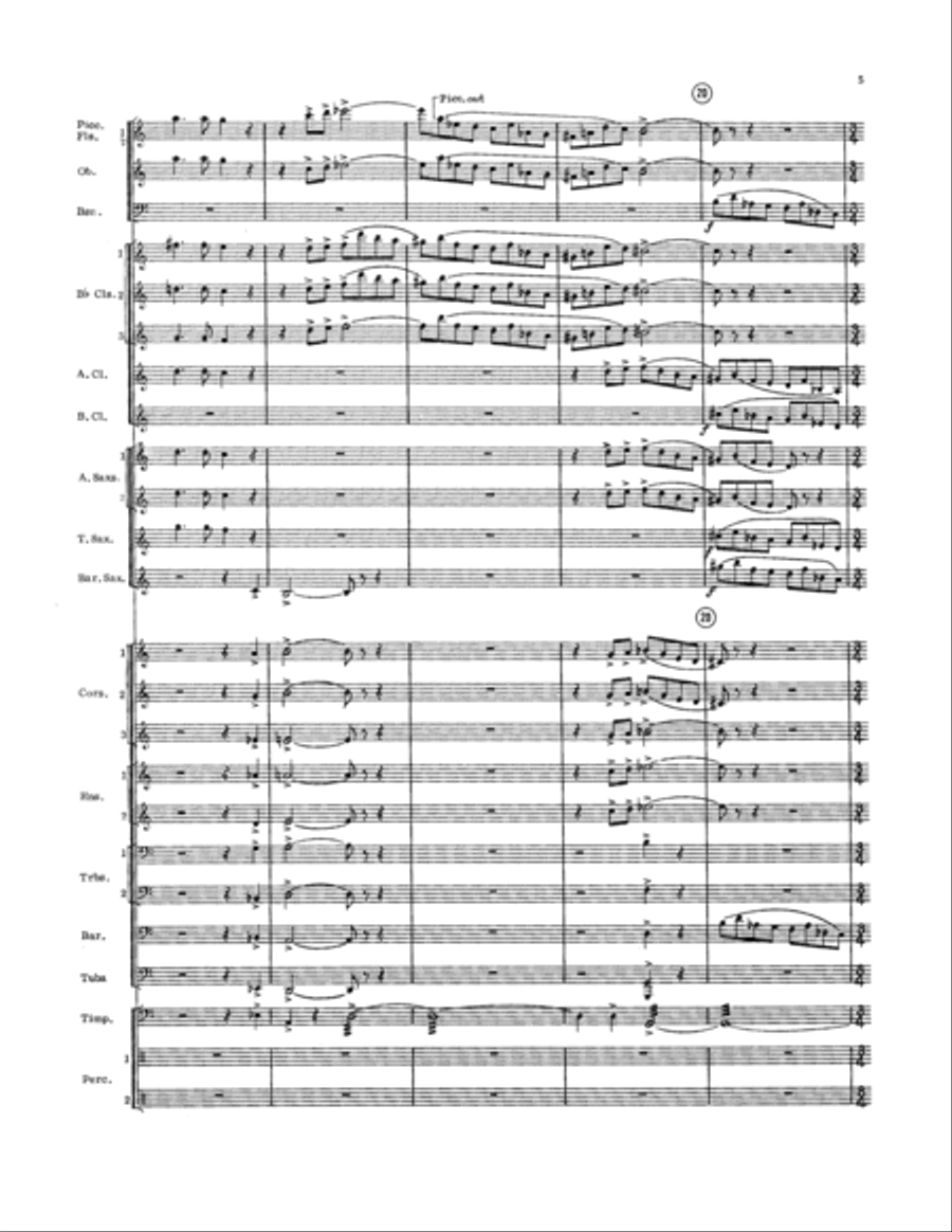 Blanchette Bridge - Full Score Concert Band scores gallery preview page 4