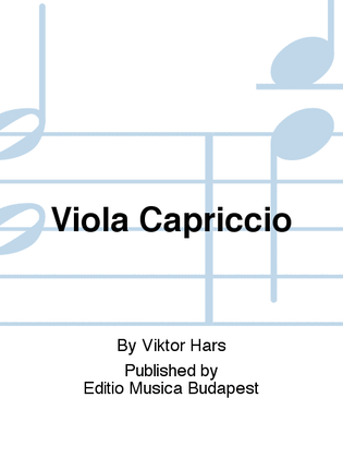 Book cover for Viola Capriccio