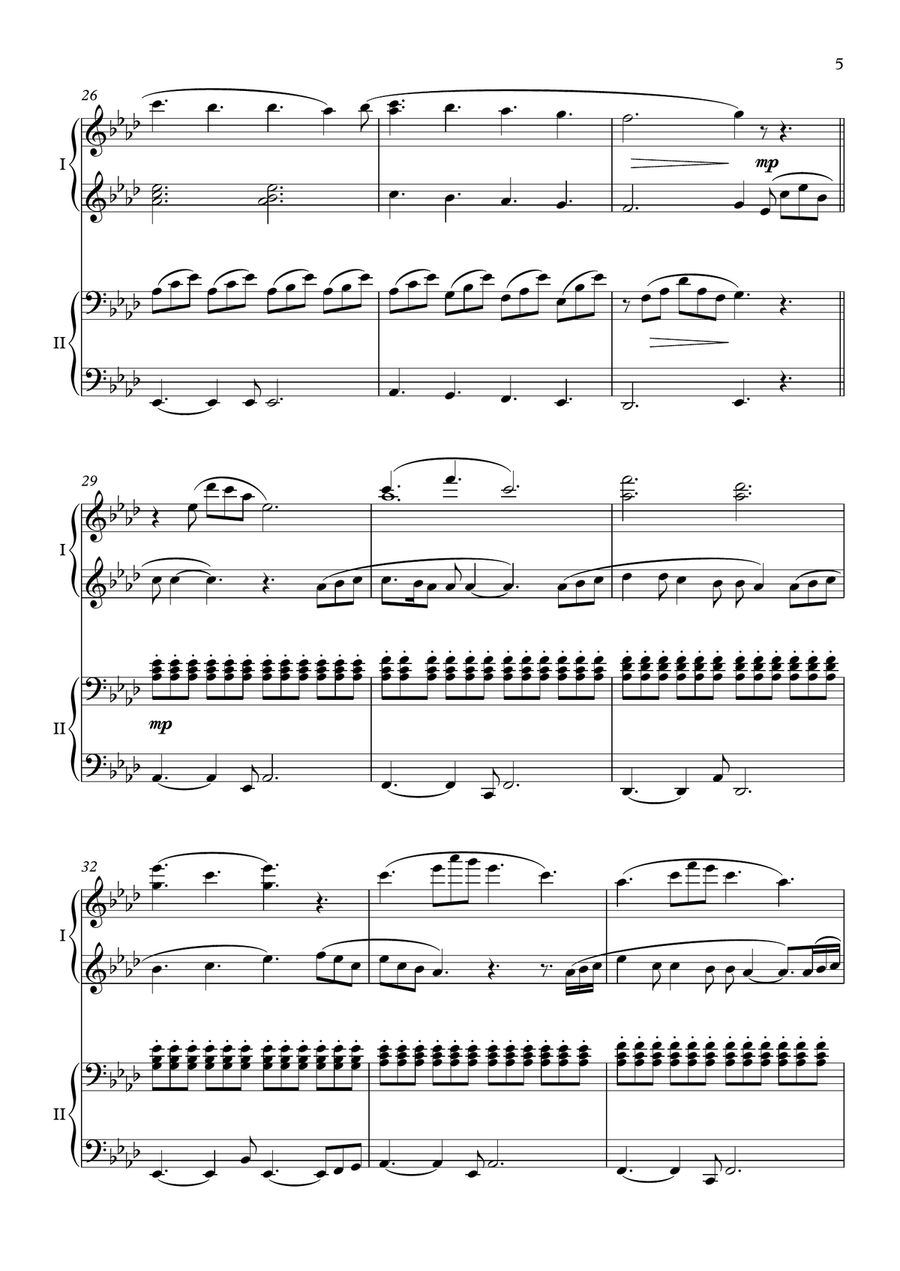 Perfect 1 Piano, 4-Hands scores gallery preview page 5