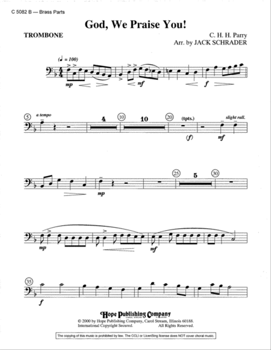 God, We Praise You! Choir scores gallery preview page 5