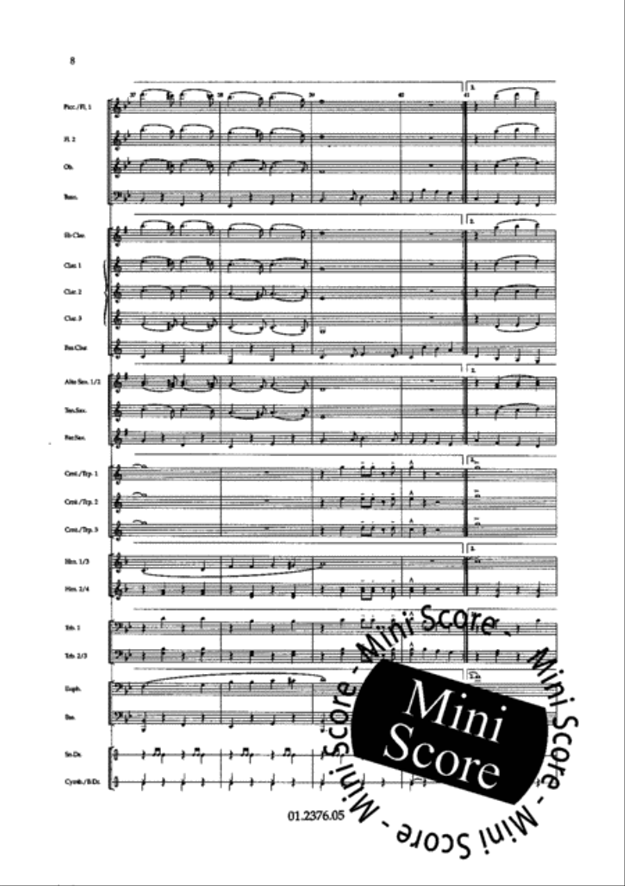 Splashing Sounds Concert Band scores gallery preview page 14