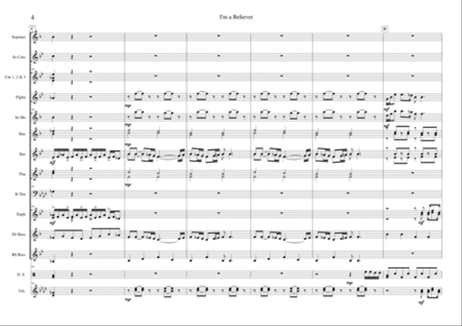 I'm A Believer Small Ensemble scores gallery preview page 4