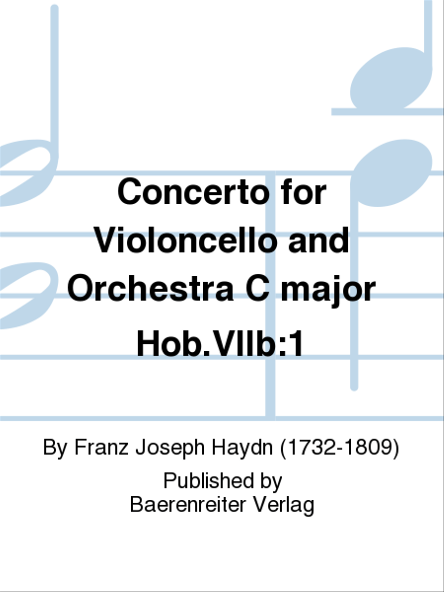 Concerto for Violoncello and Orchestra in C major Hob.VIIb:1 Piano scores gallery preview page 1