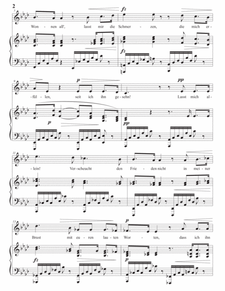 DVORÁK: Lasst mich allein! Op. 82 no. 1 (transposed to A-flat major)