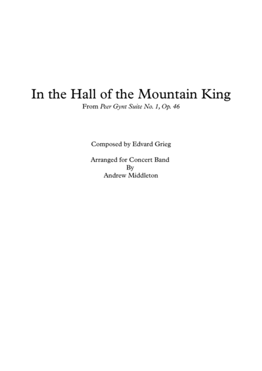 In the Hall of the Mountain King from Peer Gynt Suite Op. 46 arranged for Concert Band image number null