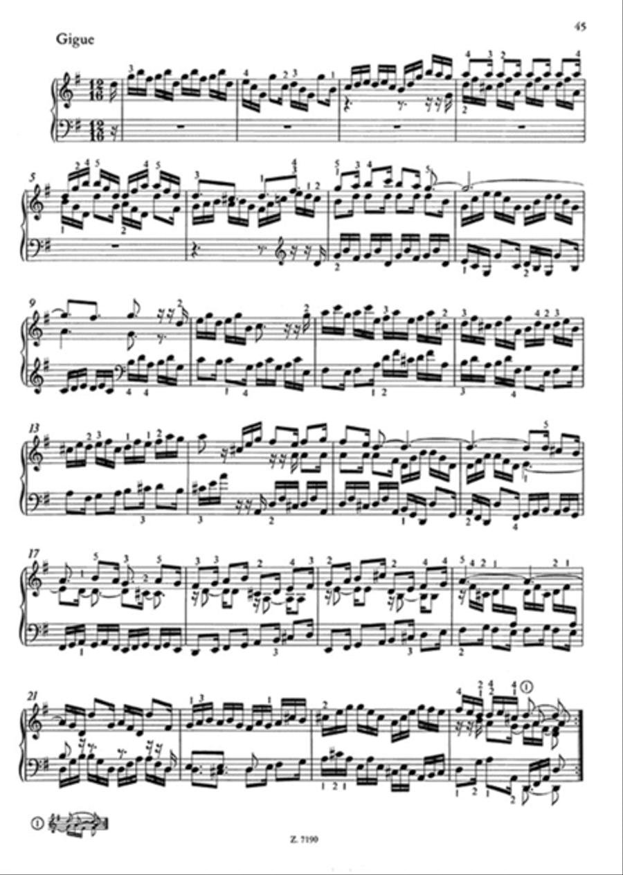 Französische Suiten BWV 812-817 Piano Solo scores gallery preview page 4