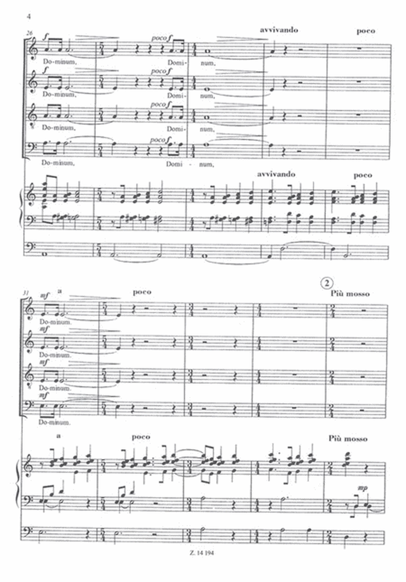 Magnificat für gemischten Chor und Orgel