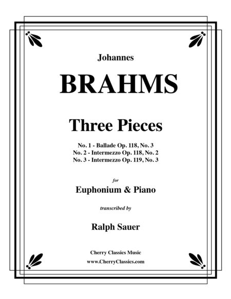 Three Pieces for Euphonium and Piano