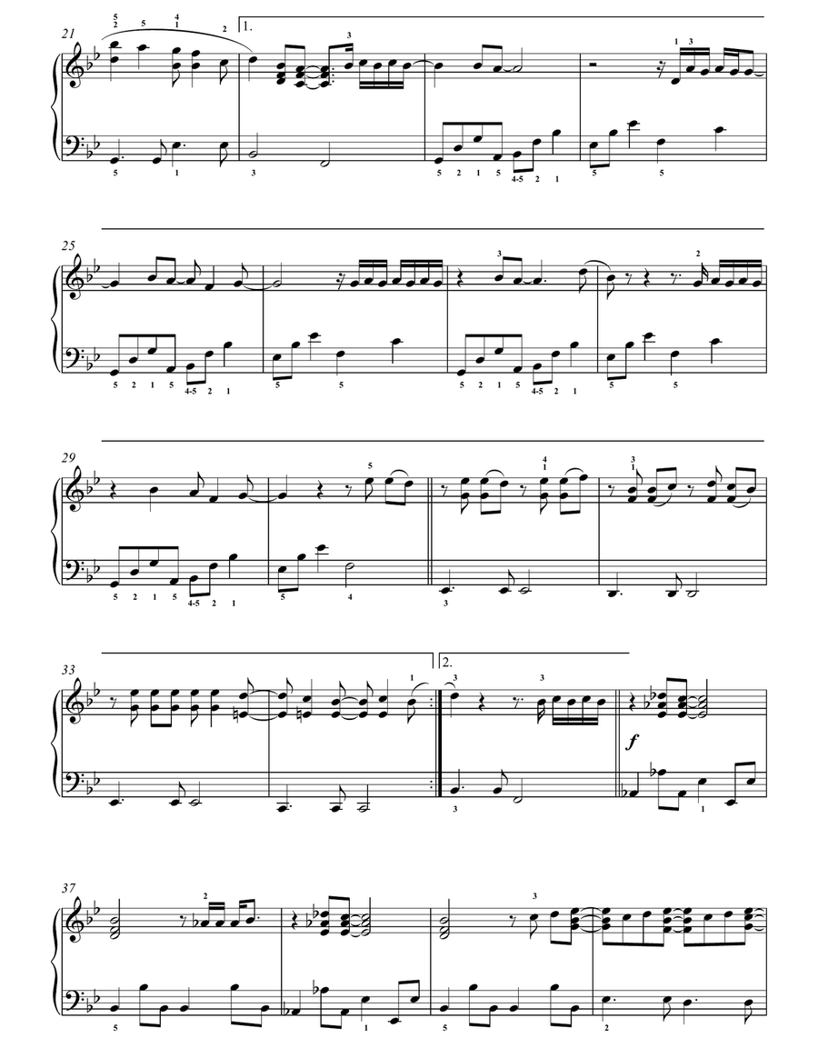 Patience Piano Solo scores gallery preview page 2