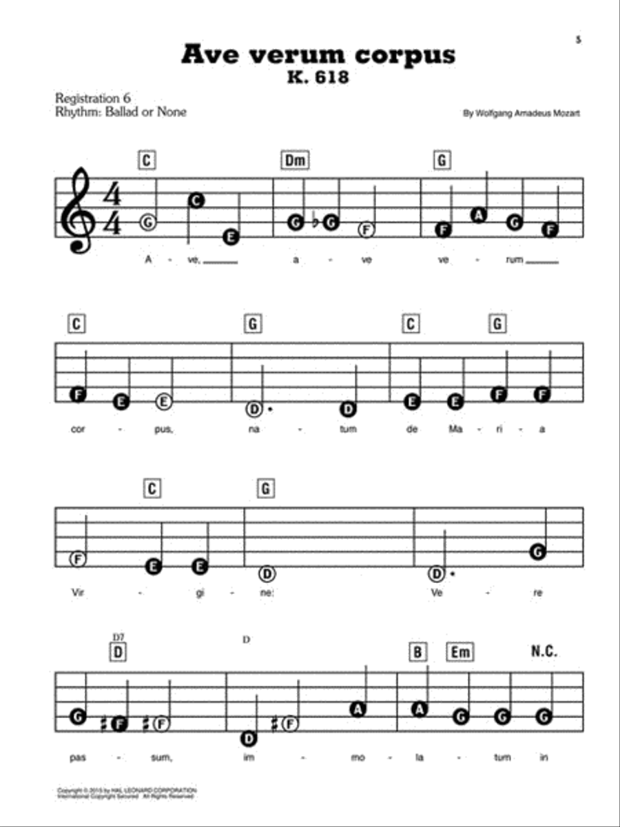 The Best of Mozart Electronic Keyboard scores gallery preview page 3