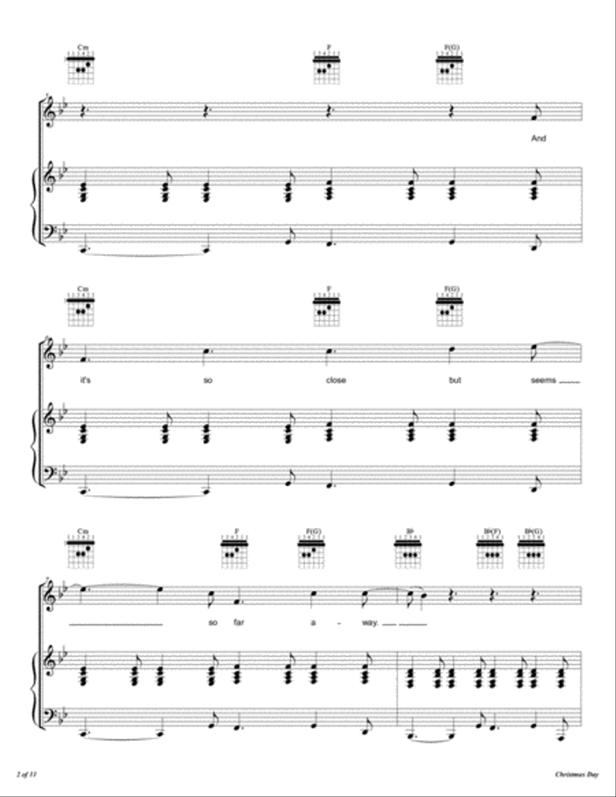 Christmas Day Voice scores gallery preview page 3