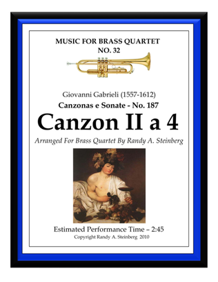 Canzon II a 4 - No. 187