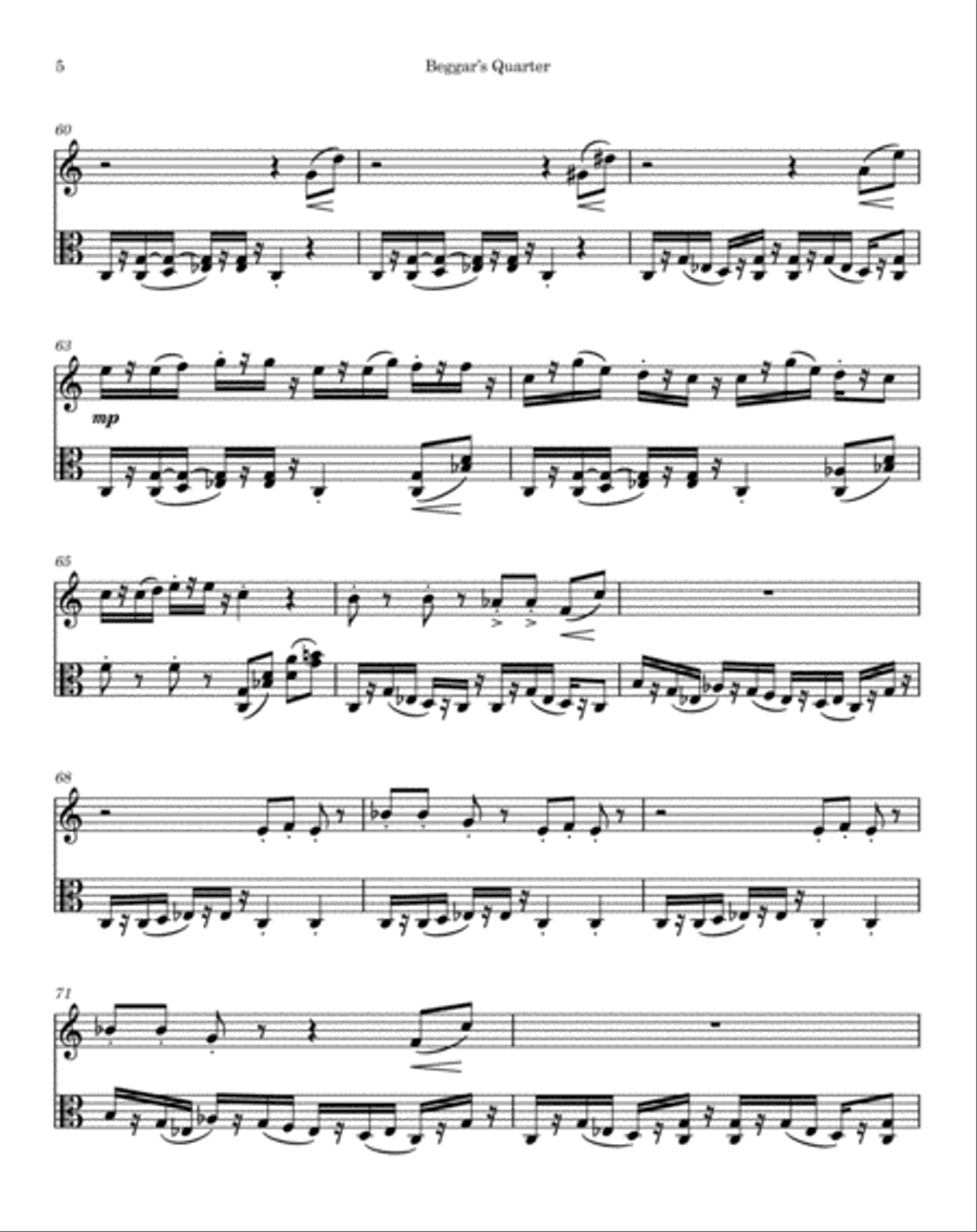 Beggar's Quarter Beggar's Quarter Oboe scores gallery preview page 6