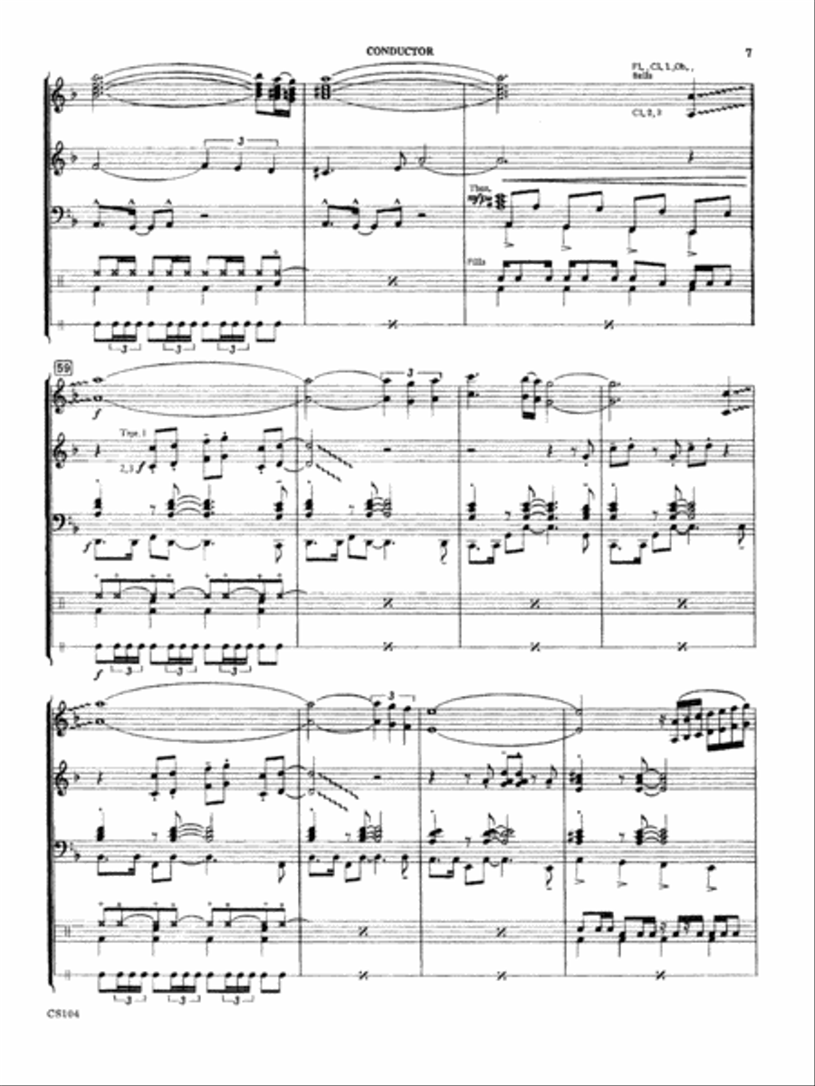 Spanish Fever Concert Band scores gallery preview page 7
