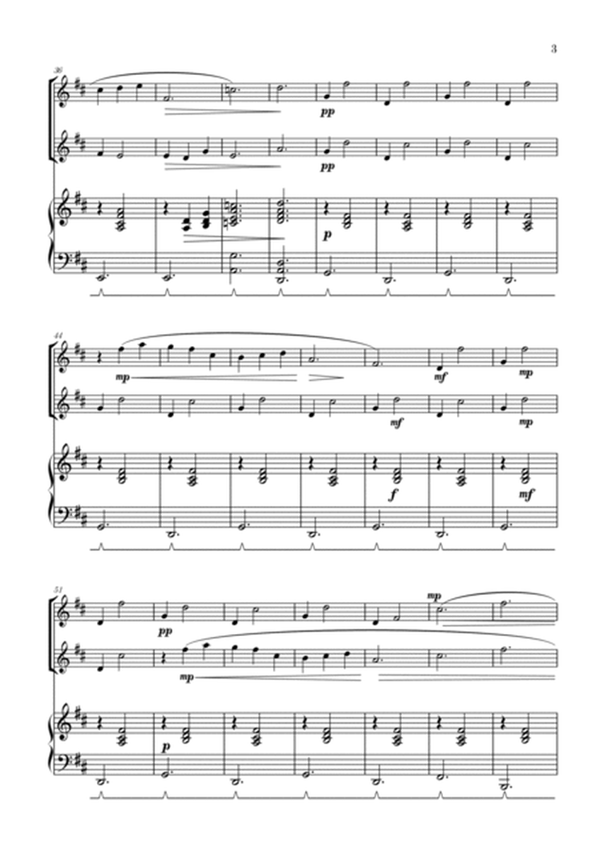 Gymnopédie no 1 | Oboe Duet | Original Key| Piano accompaniment |Easy intermediate image number null