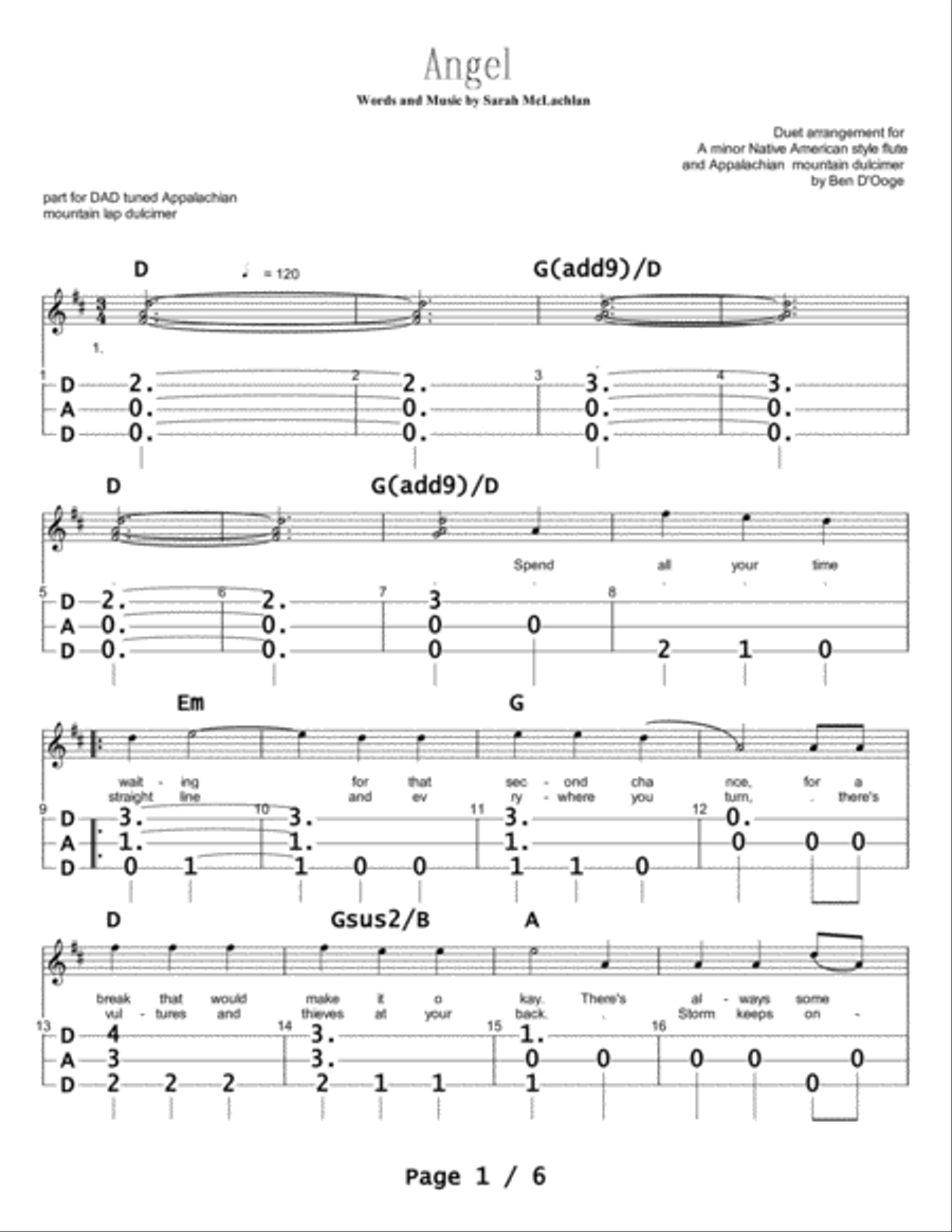 Angel Woodwind Duet scores gallery preview page 1