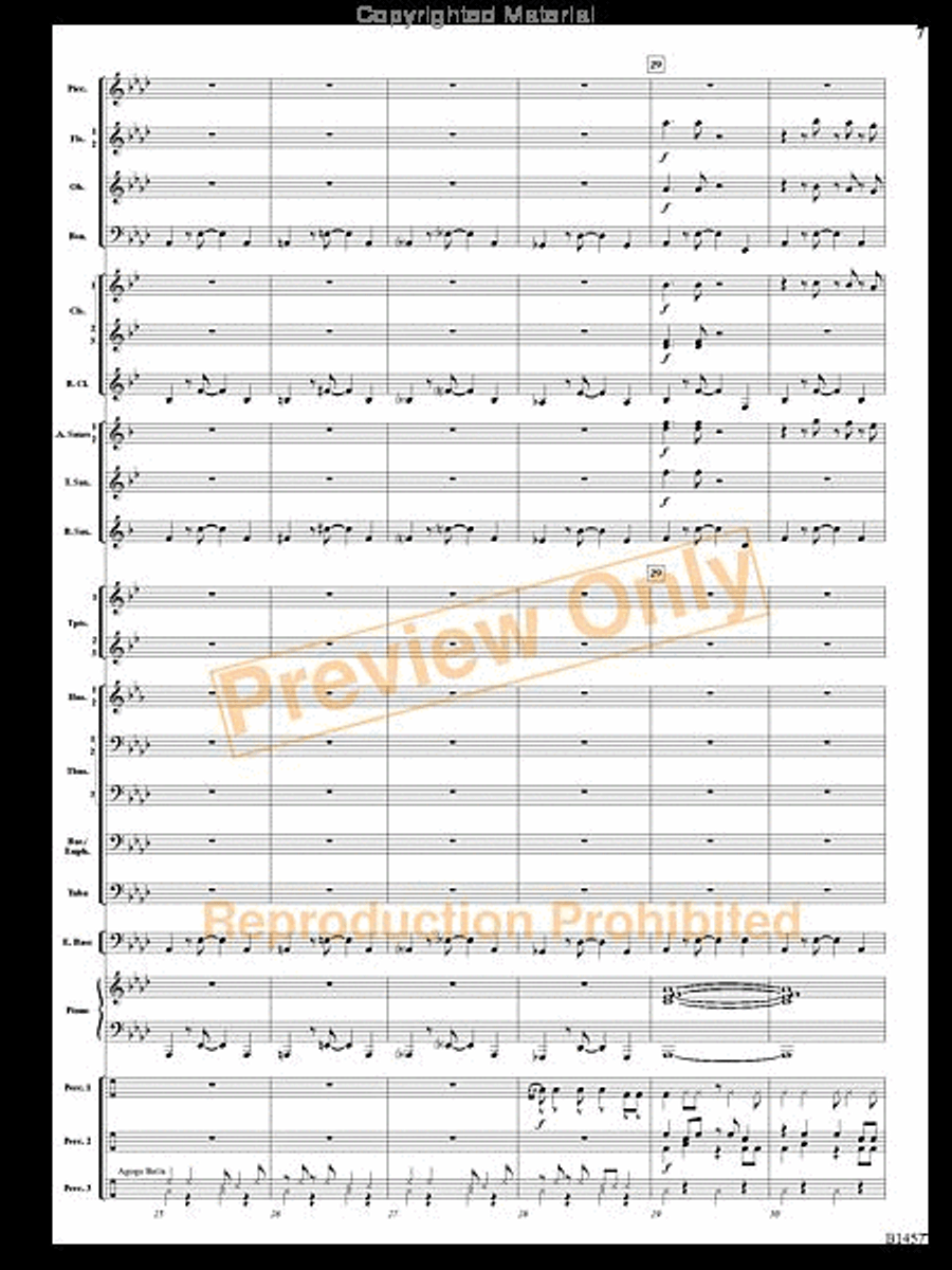 We Wish You a Mambo Christmas Concert Band scores gallery preview page 6
