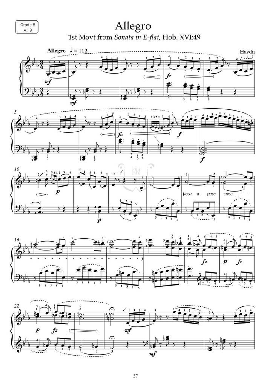 Teachers' Choice Selected Piano 2025 Grade 8 Piano Solo scores gallery preview page 2
