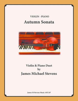 Book cover for Autumn Sonata - Violin & Piano