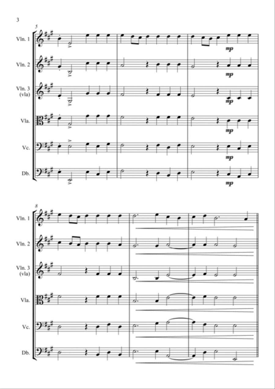 Alla Hornpipe from Handel's Water Music - for String Orchestra String Orchestra scores gallery preview page 4