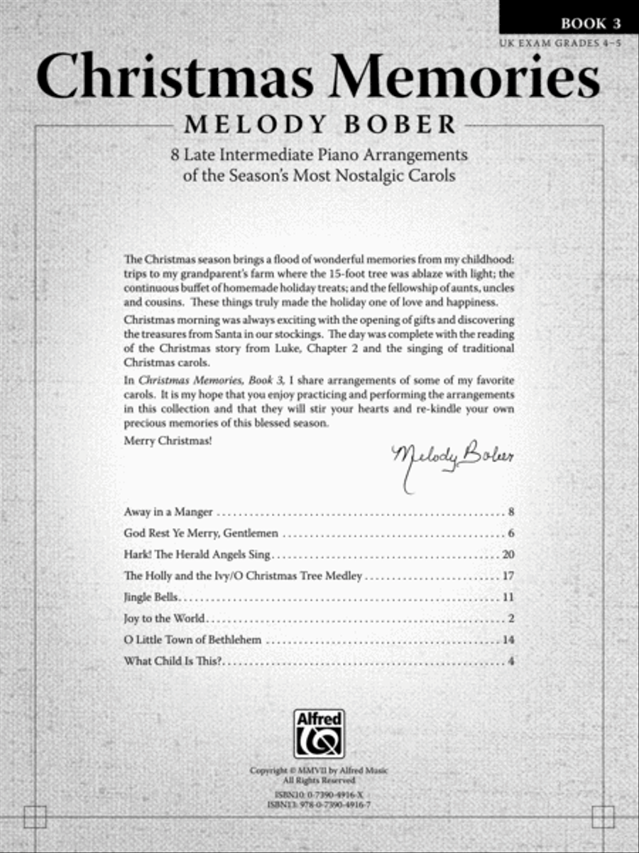 Christmas Memories, Book 3 Piano Solo scores gallery preview page 2