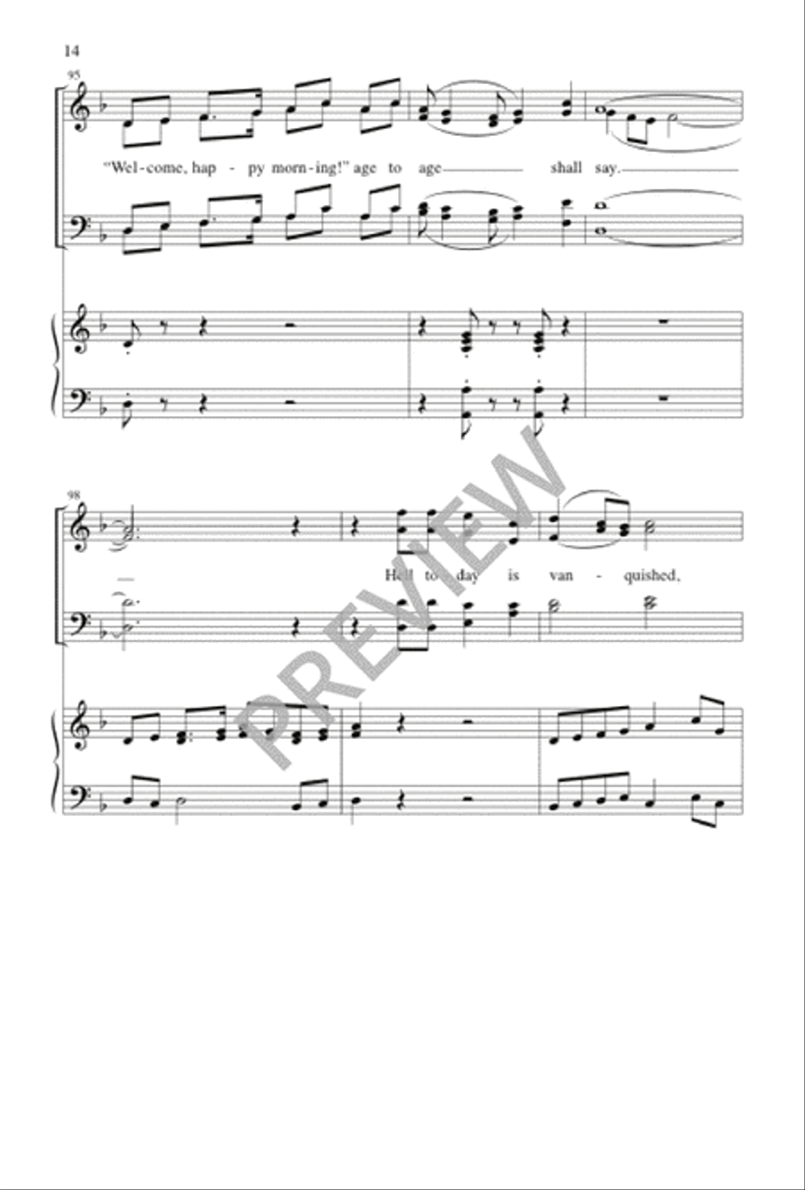 Welcome, Happy Morning! Divisi scores gallery preview page 15