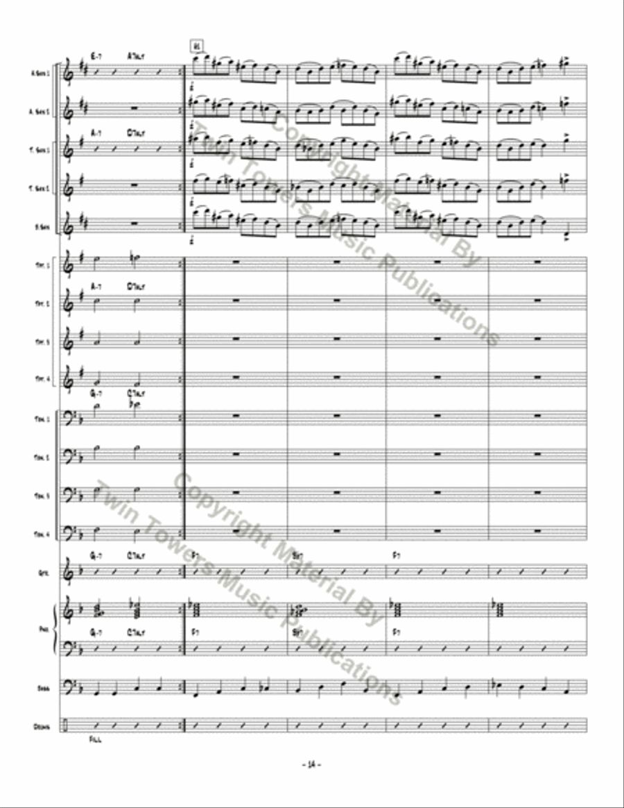 Don't Be Hatin' Jazz Ensemble scores gallery preview page 15