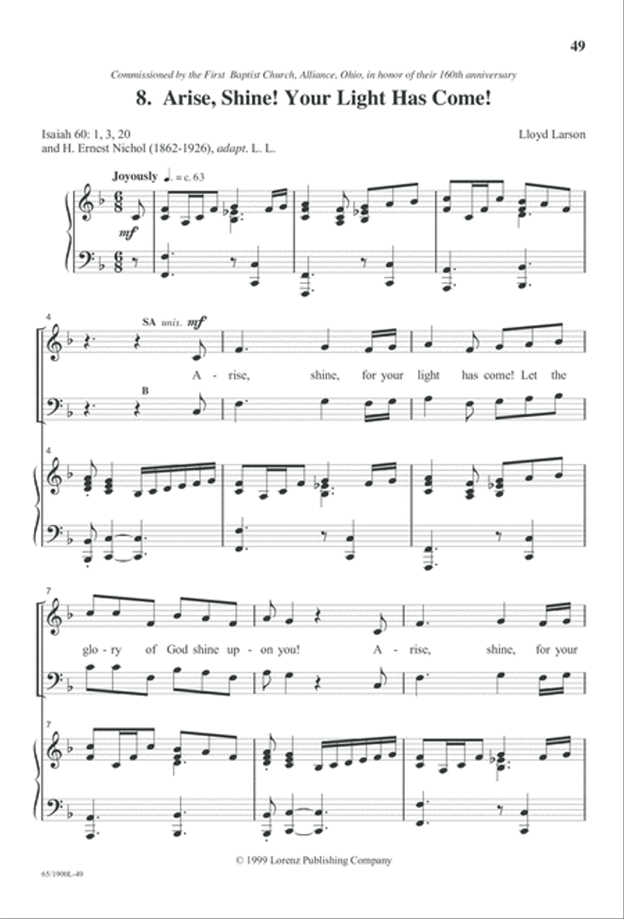 Love's Pure Light 3-Part scores gallery preview page 51