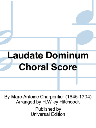 Laudate Dominum Choral Score