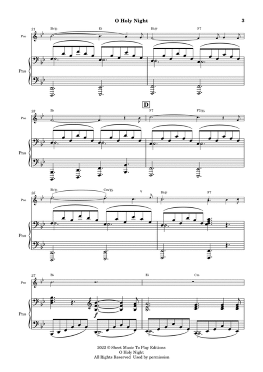 O Holy Night - Violin and Piano - W/Chords (Full Score and Parts) image number null