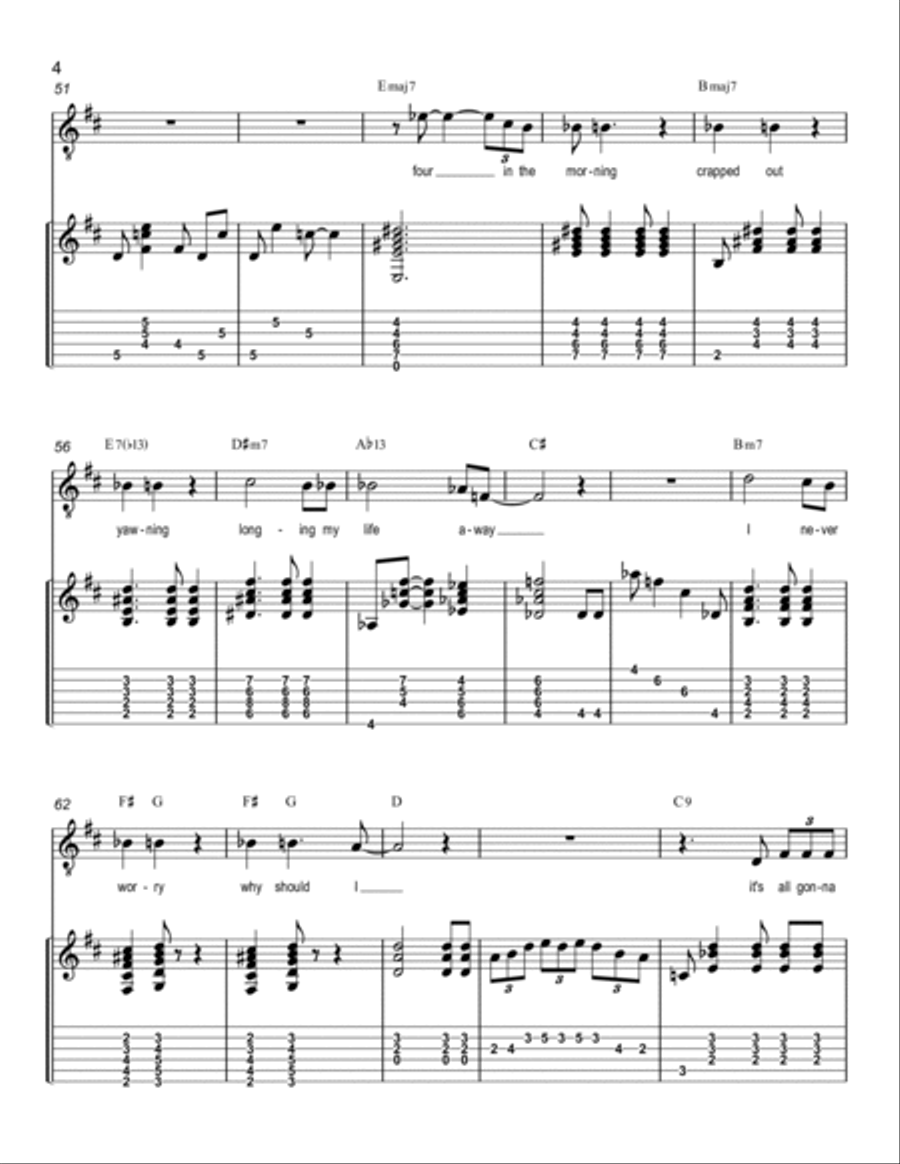 Still Crazy After All These Years Guitar Tablature scores gallery preview page 4