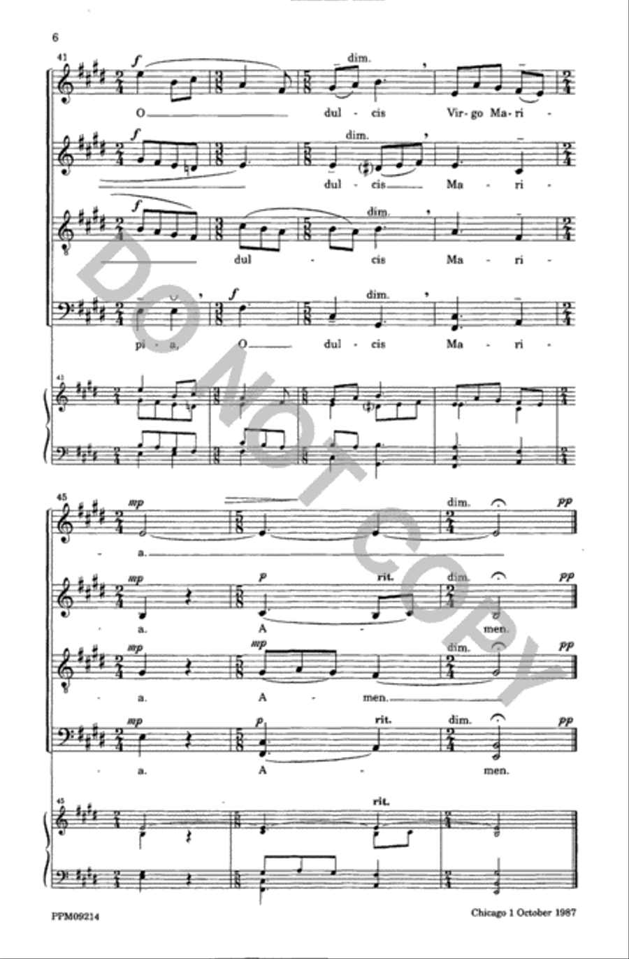 Salve Regina Salve Regina 4-Part scores gallery preview page 7