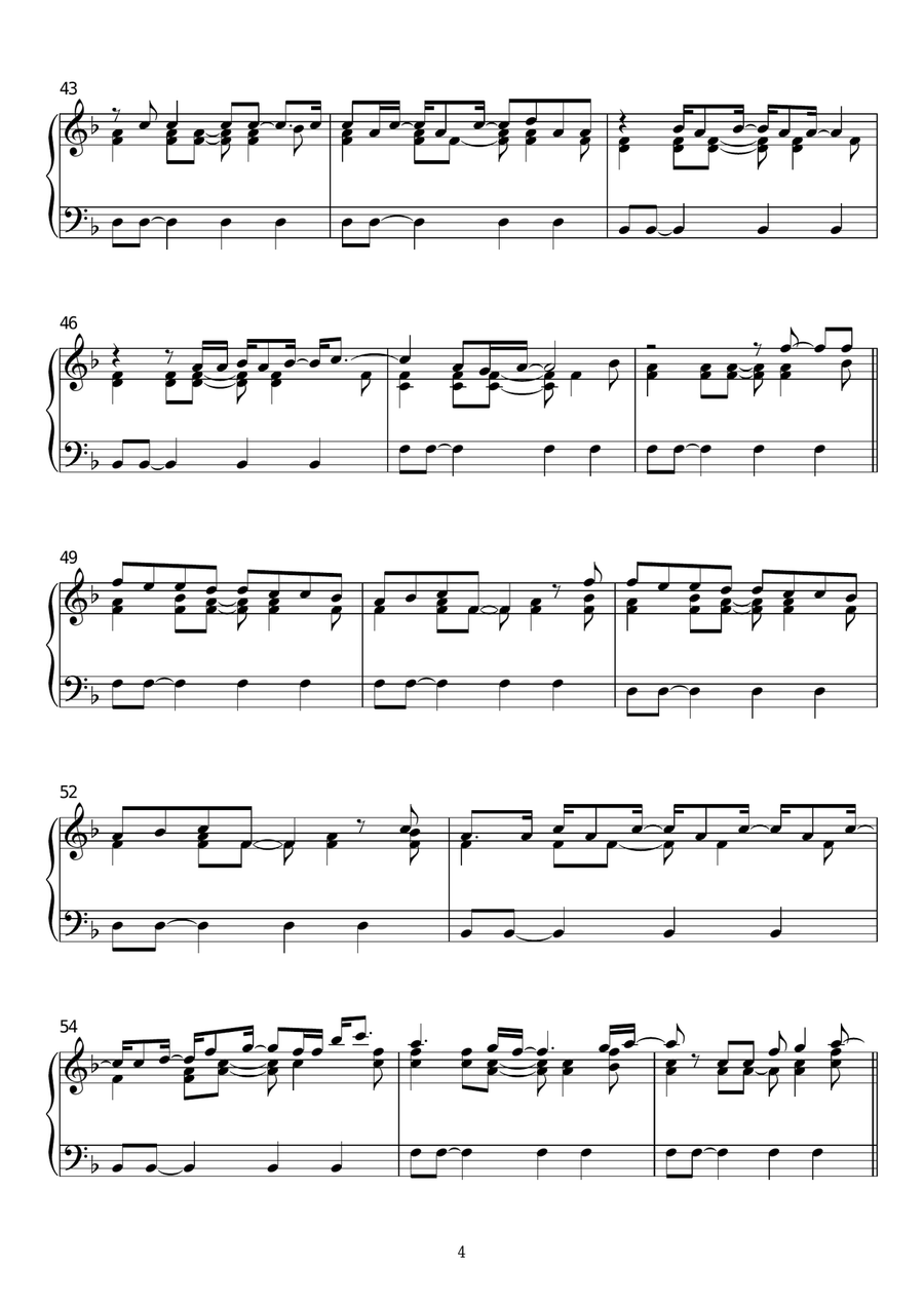 Just The Way You Are Piano Solo scores gallery preview page 4