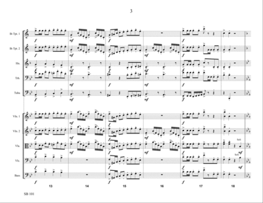 Coronation March Chamber Music scores gallery preview page 3