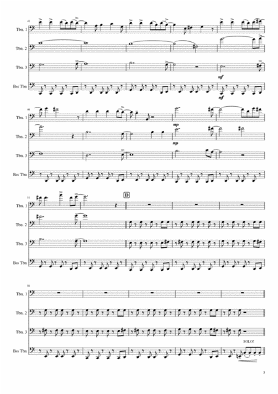 Viva La Vida Brass Ensemble scores gallery preview page 3