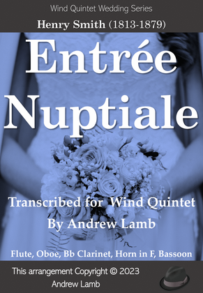 Book cover for Entrée Nuptiale (by Henry Smith, arr. for Wind Quintet)