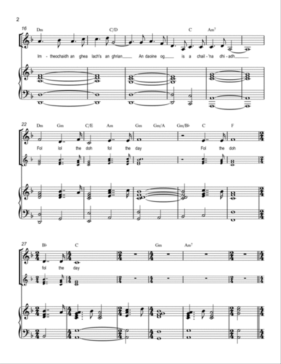 Theme from Harry's Game Voice scores gallery preview page 2