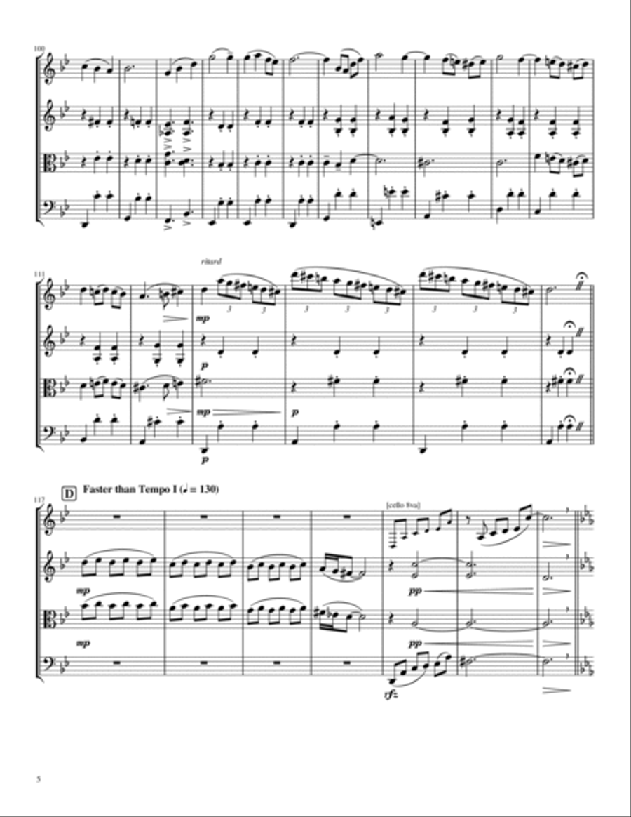 Merry-go-round Of Life String Quartet scores gallery preview page 6