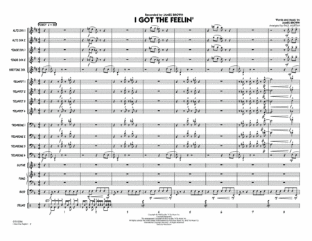 I Got The Feelin' - Conductor Score (Full Score)