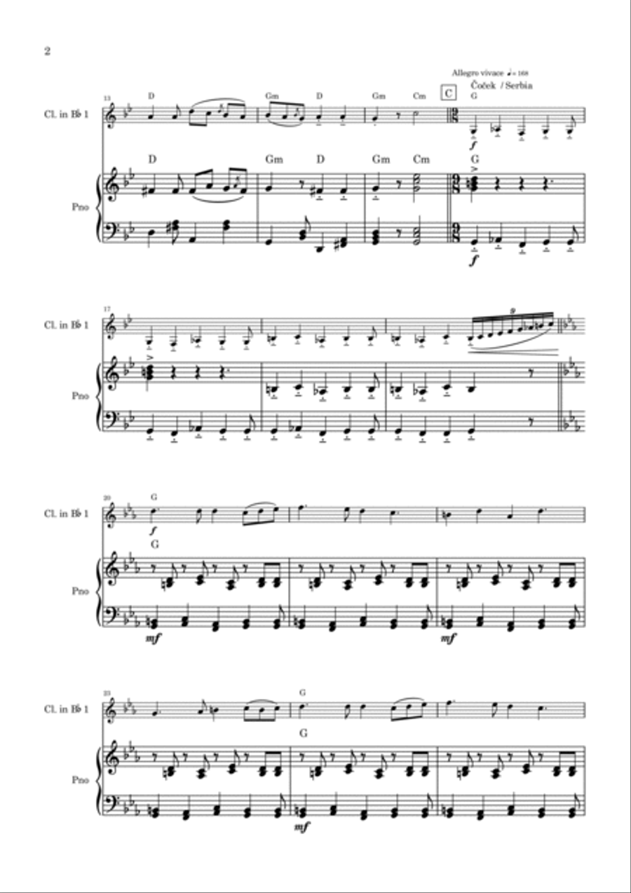 Variations Ukraïni Balkanski Woodwind Duet scores gallery preview page 2