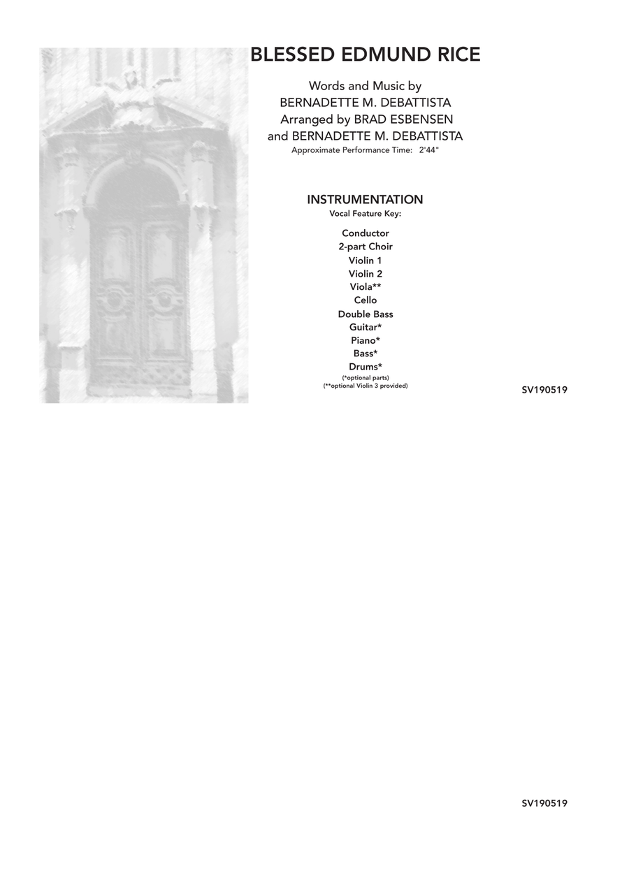 Blessed Edmund Rice 2-Part scores gallery preview page 1