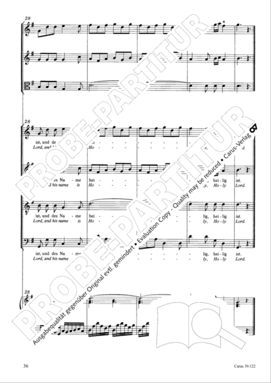 All my spirit exalts (With my spirit I praise the Lord) 4-Part scores gallery preview page 37