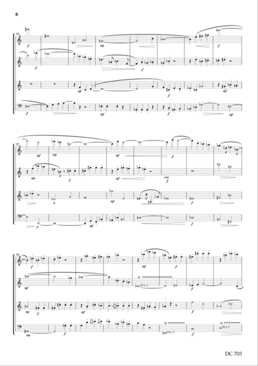 Prelude and Fugue No.2 - for clarinet quartet Clarinet Quartet scores gallery preview page 6