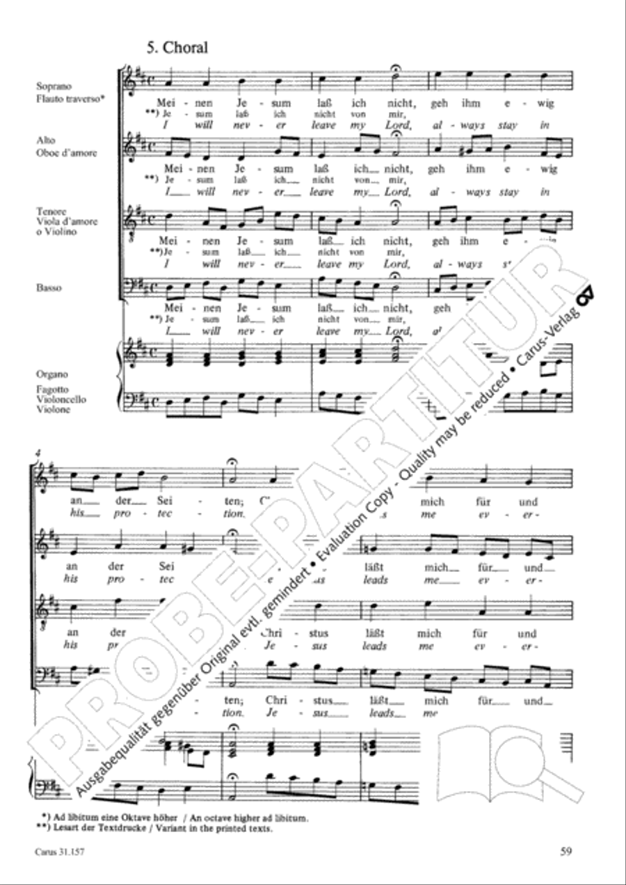 Lord, do not depart until I am blessed (Ich lasse dich nicht, du segnest mich denn) TB scores gallery preview page 60